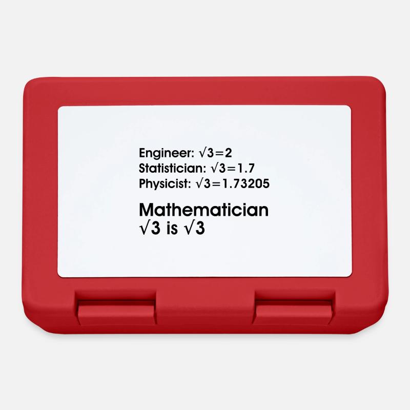 Mathe Lehrer - Brotdose - Rot