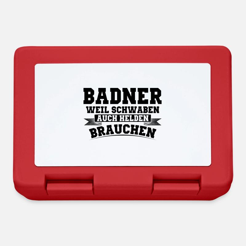 Badische Sprüche | Baden Badner Schwaben Geschenke - Brotdose - Rot