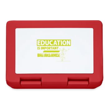 bildung breakdance - Brotdose - Rot - Vorne