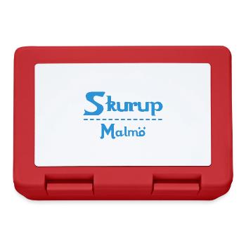Skurup – Malmö Sky Blue Design - Lunchbox - red - Front