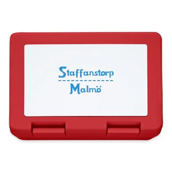 Staffanstorp – Malmö Sky Blue Design - Lunchbox - red - Front