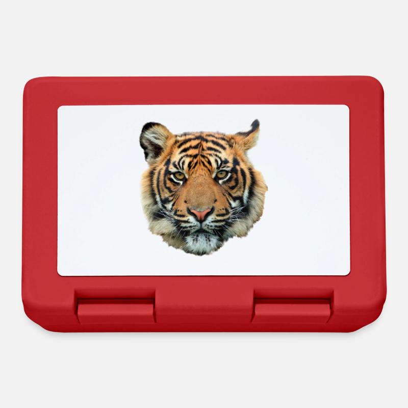 tigre - Boîte à goûter - rouge
