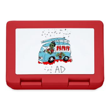 kombi zombie - Brotdose - Rot - Vorne