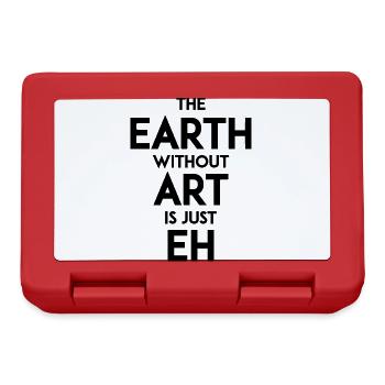 World without art - Lunchbox - red - Front