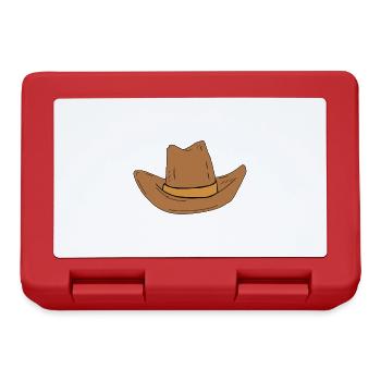 Cowboy hat - Lunchbox - red - Front
