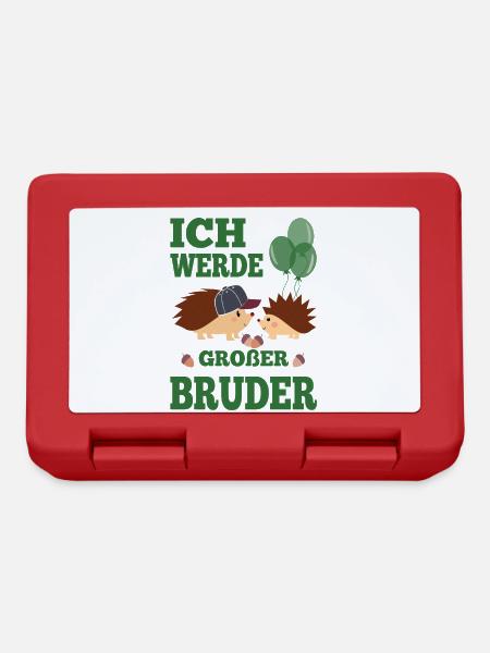 Bruder Geschwister Großer Bruder - Brotdose - Rot