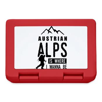 Austrian Alps Mountains Hiking Mountain - Lunchbox - red - Front
