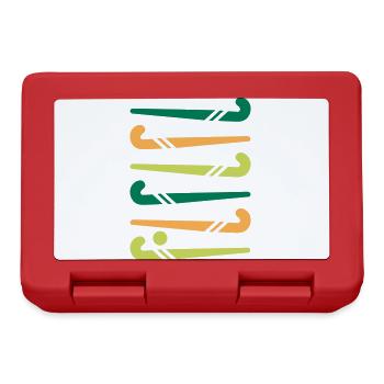 Hockey sticks colorful - Lunchbox - red - Front