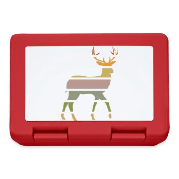 forest dwellers deer from the forest deer-sunset - Lunchbox - red - Front