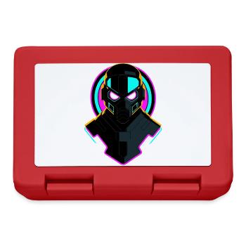 Neon Robot - Lunchbox - red - Front