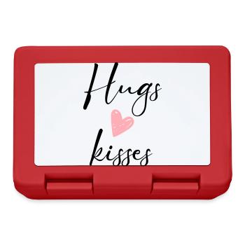 hugs & kisses - Brotdose - Rot - Vorne