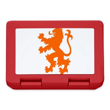 Holland Coat of Arms Orange Lion - Lunchbox - red - Front