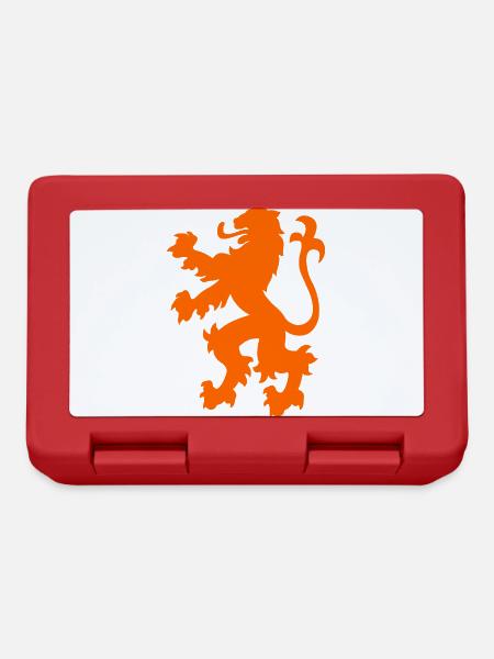 holland wappen orange löwe - Brotdose - Rot