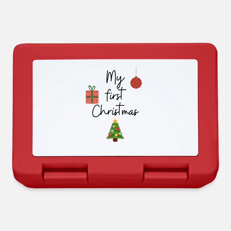 My first Christmas - Lunchbox - red