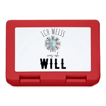 Wegweiser Motivation - VEGVISIR - Brotdose - Rot - Vorne