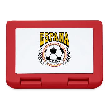 EM 2024 Shirts Spanien Fußball Football Soccer - Brotdose - Rot - Vorne
