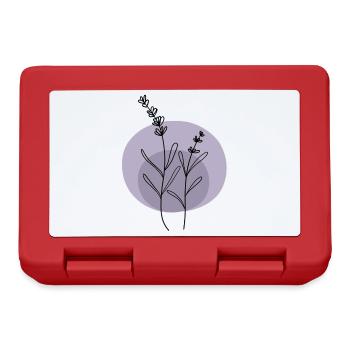 Lavender black purple - Lunchbox - red - Front