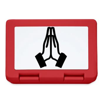 Beten Hände Icon - Brotdose - Rot - Vorne