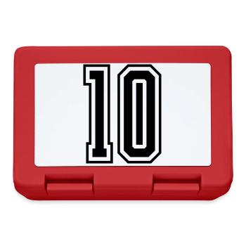 10 Number number - Lunchbox - red - Front