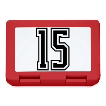 15 Number number - Lunchbox - red - Front