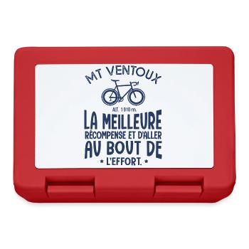 vélo ventoux cadeau papa maman cycliste velo - Boîte à goûter - rouge - Devant