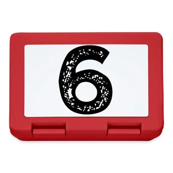 Maillot numéro 6 - Boîte à goûter - rouge - Devant