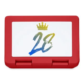 28 Couronne numérique - Boîte à goûter - rouge - Devant