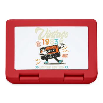 1983 Anniversary 40 Years Retro Music Shirt 1983 - Lunchbox - red - Front