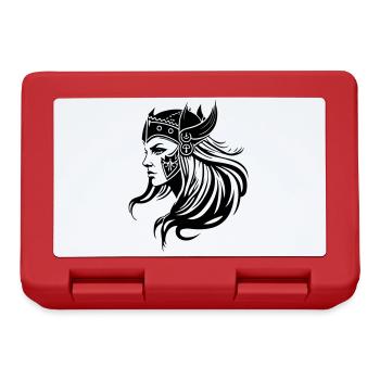 Viking Woman Warrior Viking - Lunchbox - red - Front