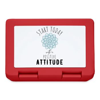 POSITIVE EINSTELLUNG MINDSET Motivation - Boîte à goûter - rouge - Devant