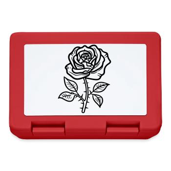 Symbole de la rose - Boîte à goûter - rouge - Devant
