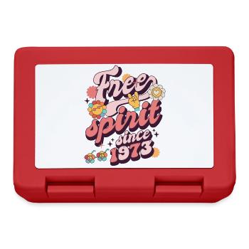 50 ans anniversaire vintage né en 1973 - Boîte à goûter - rouge - Devant