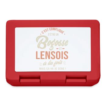 lensois Bogosse Cadeau Humour lens - Boîte à goûter - rouge - Devant