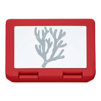 Silhouette de branche de corail pastel - Boîte à goûter - rouge - Devant