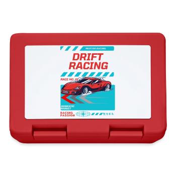 Voiture de sport rouge Drift Racing Design - Boîte à goûter - rouge - Devant