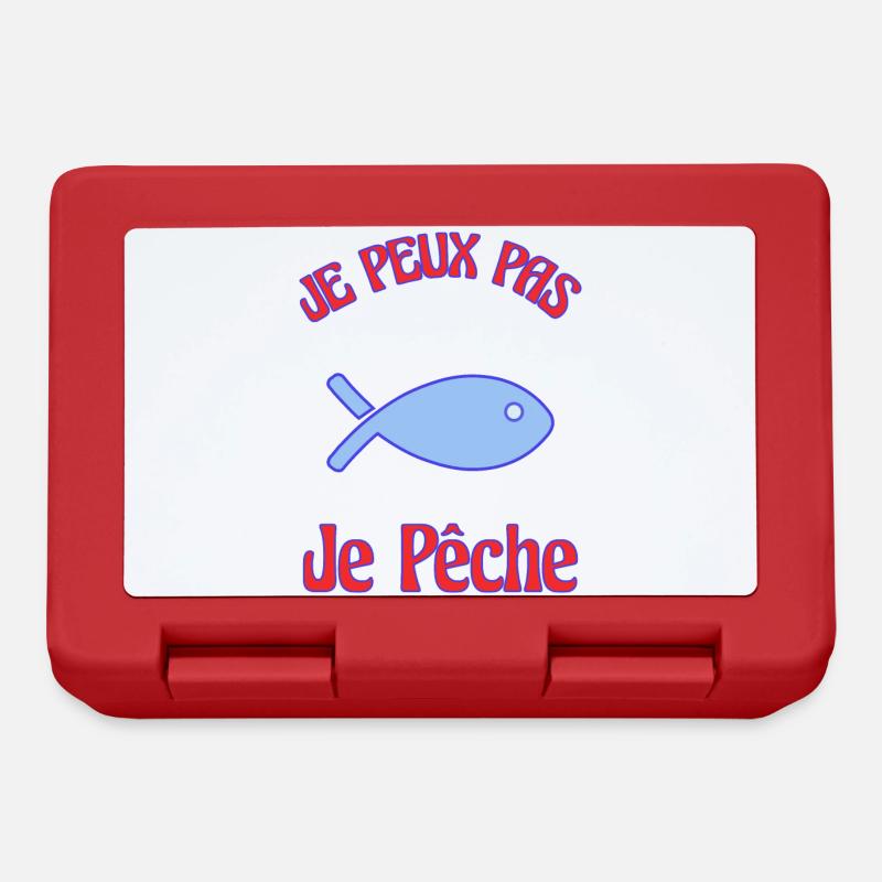 JE PEUX PAS. PÊCHE - Boîte à goûter - rouge