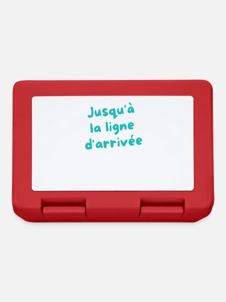 Persévérance Jusqu'à la Ligne d'Arrivée - Boîte à goûter - rouge