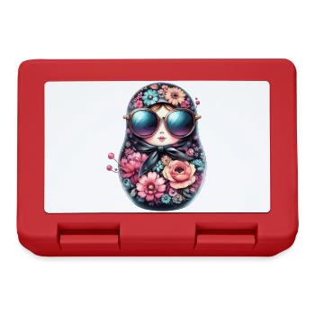 Matrjoschka Sonnenbrille Geschenk - Brotdose - Rot - Vorne