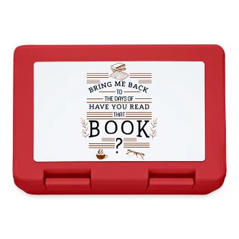 You Read That Book Vintage and Nostalgic Booklover - Lunchbox - red - Front