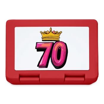 70 Number Crown - Lunchbox - red - Front
