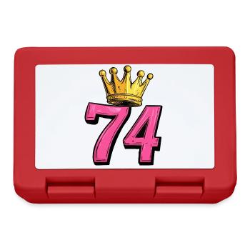 74 Number Krone - Lunchbox - red - Front