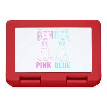 Werdende Mutter Ostern Gender Reveal - Brotdose - Rot - Vorne