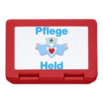 Care Hero – With Heart and Gloves - Lunchbox - red - Front