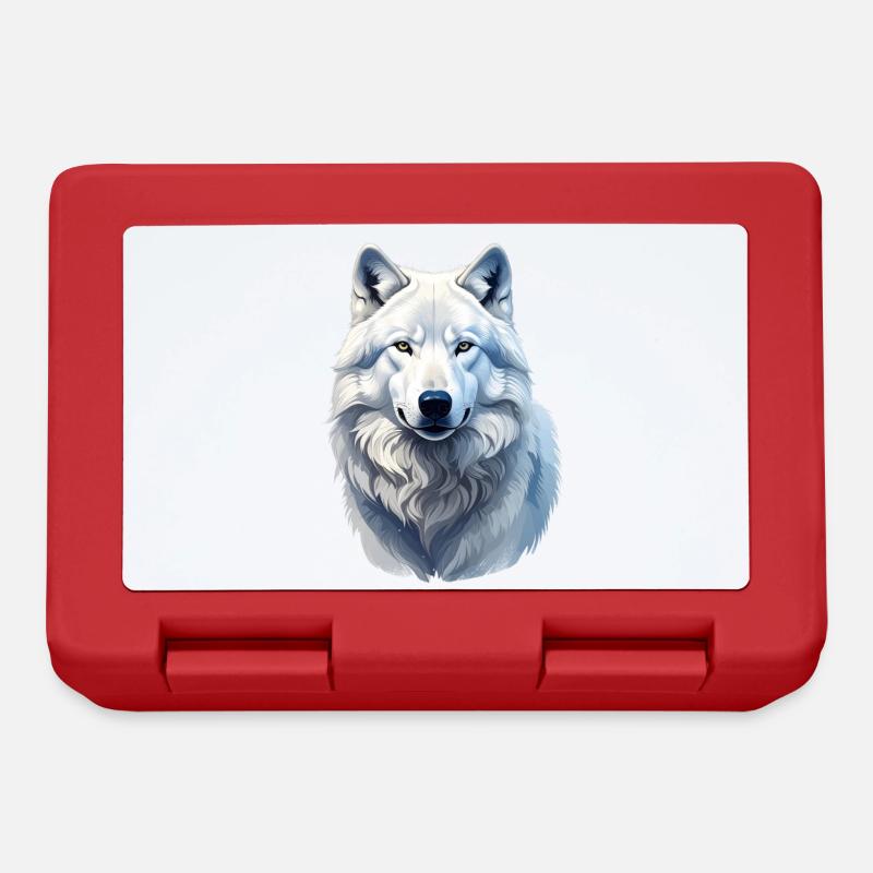 Loup arctique - Boîte à goûter - rouge