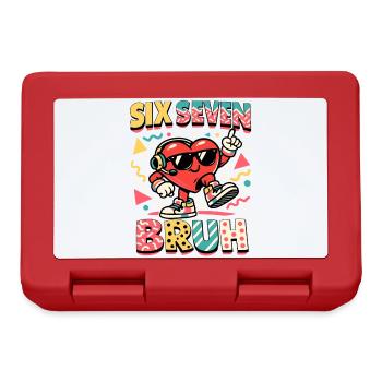 67 Six Seven Meme Cool Valentine's Day - Lunchbox - red - Front