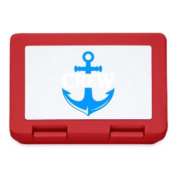 Anchor Crew Nautical Logo - Lunchbox - red - Front