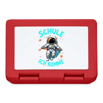 Schulkind 2026 Einschulung 2026 Schulanfang - Brotdose - Rot - Vorne