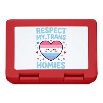 Mois de la fierté LGBTQ - Respect My Trans Homies - Boîte à goûter - rouge - Devant