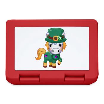 Cheval de la Saint-Patrick - Boîte à goûter - rouge - Devant