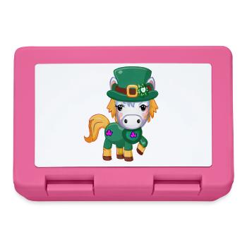 st patrick's day horse - Lunchbox - pink - Front